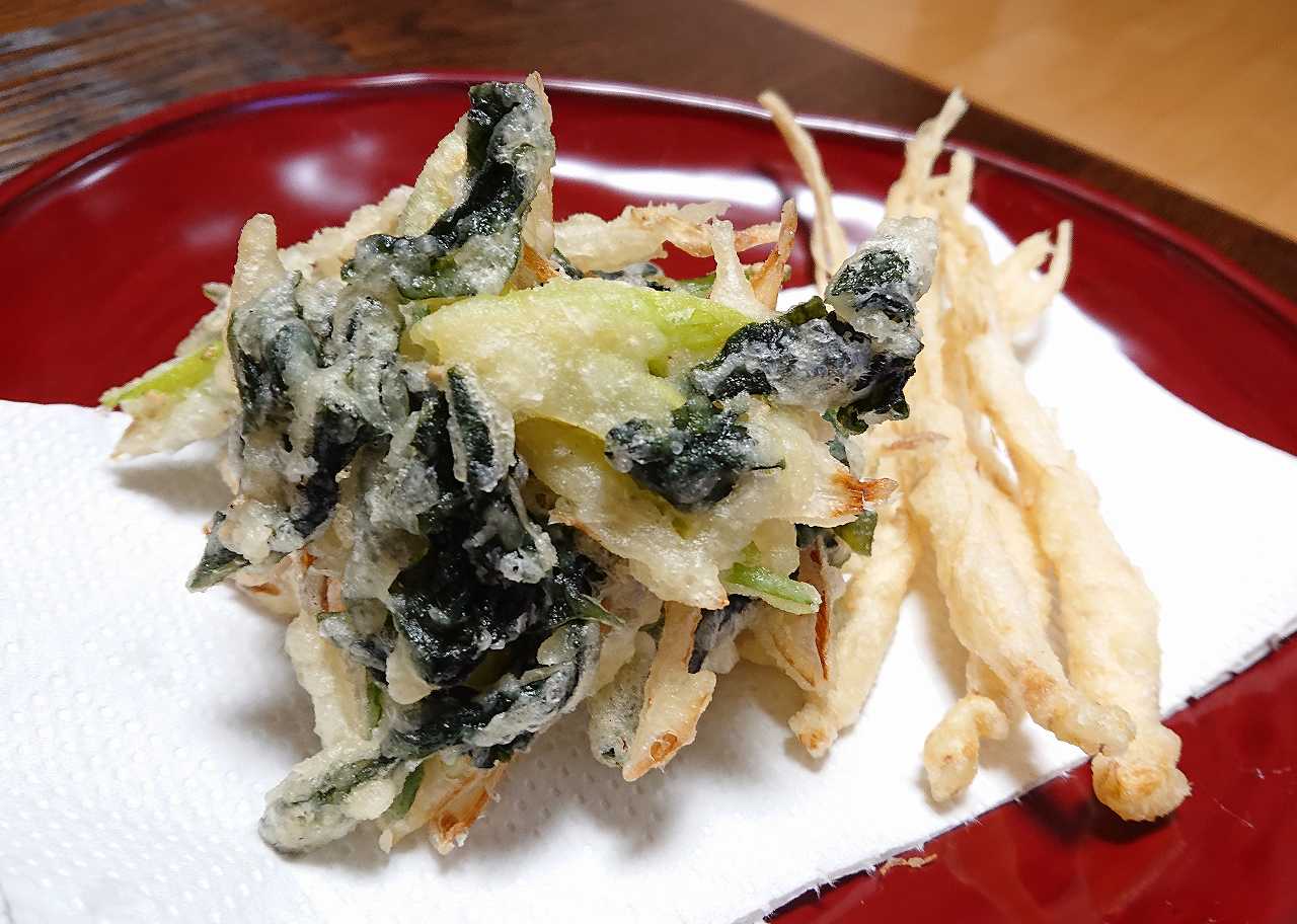年越しにいかが ワカメとネギの天ぷら と 高麗人参の天ぷら おすすめの植物油も紹介します ぽかぽか日和